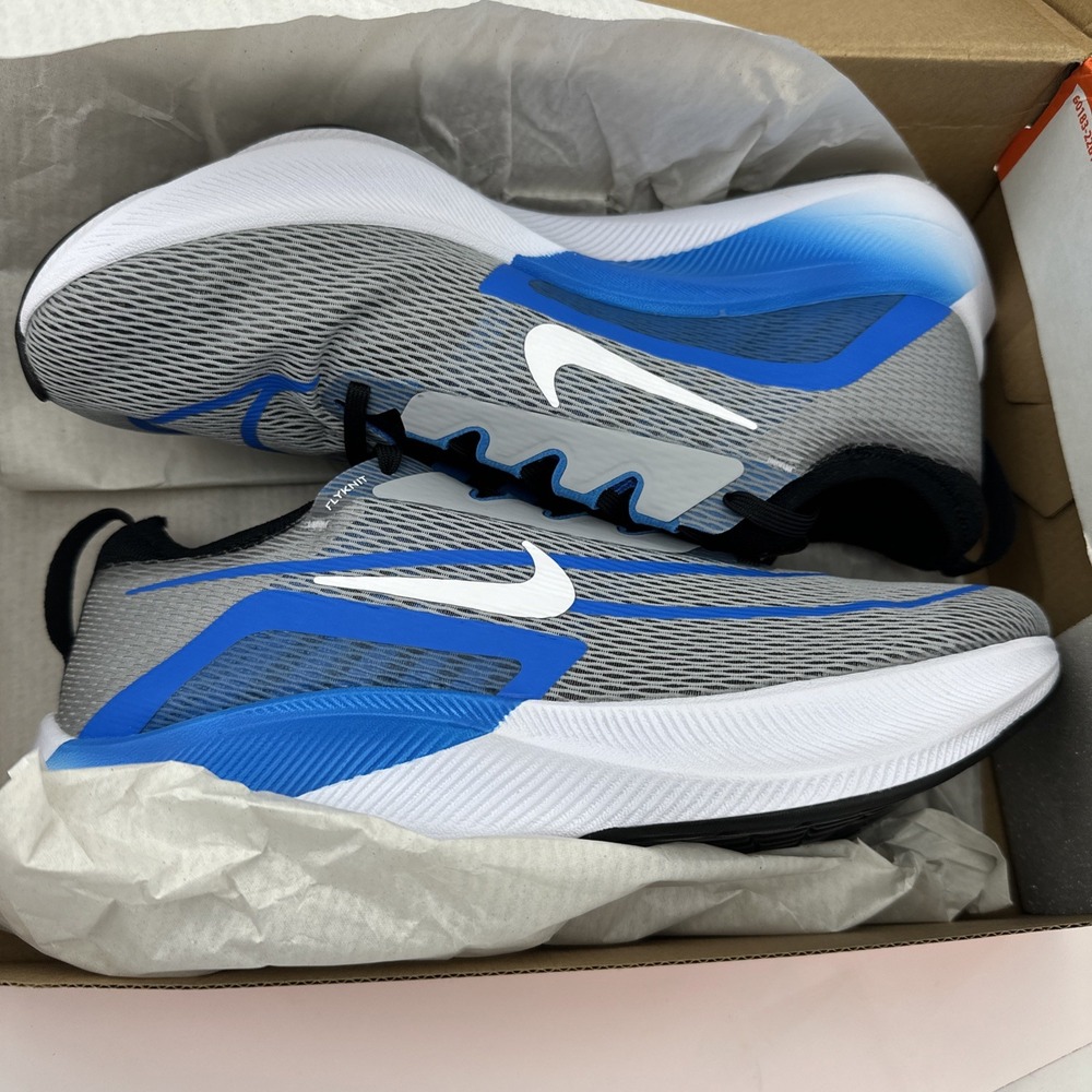 New In Box - Nike Men's Zoom Fly 4 Size 9 Wolf Grey Photo Blue CT2392-005 - Picture 3 of 5